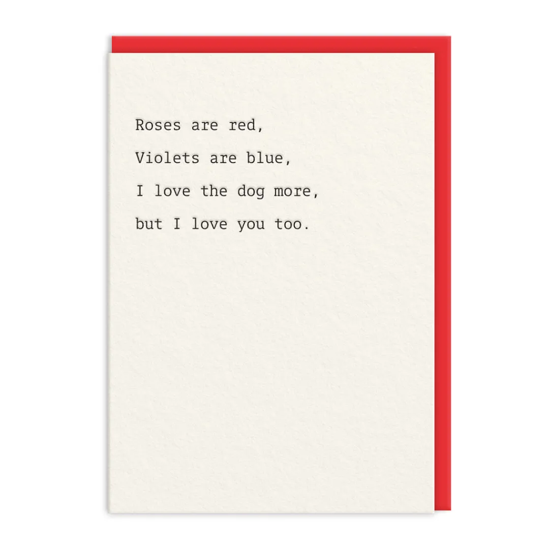 Ohh Deer Anniversary|Valentine's Day Cards*Love The Dog More Valentine's Day Card |