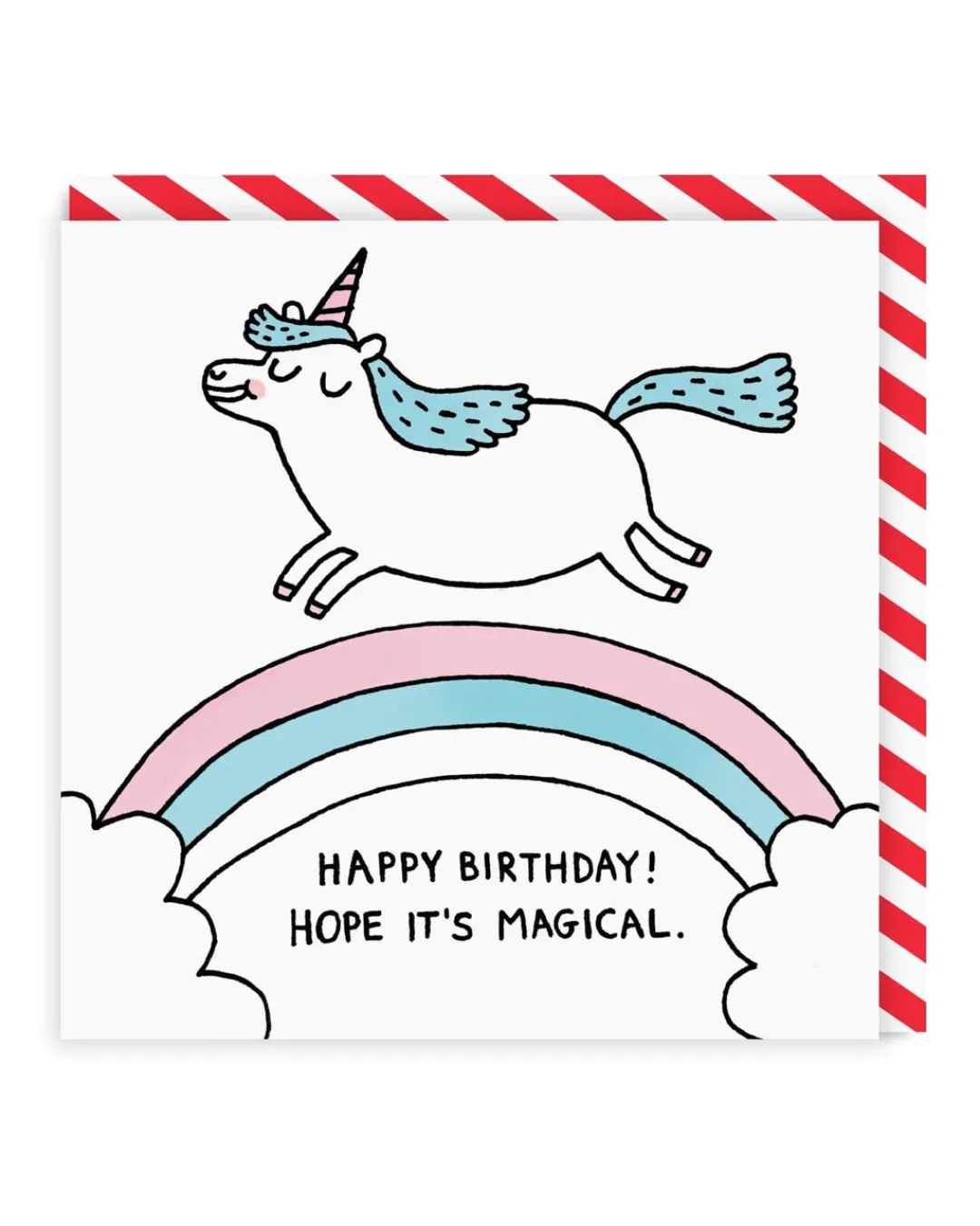 Gemma Correll Birthday Cards*Magical Unicorn Square Birthday Card