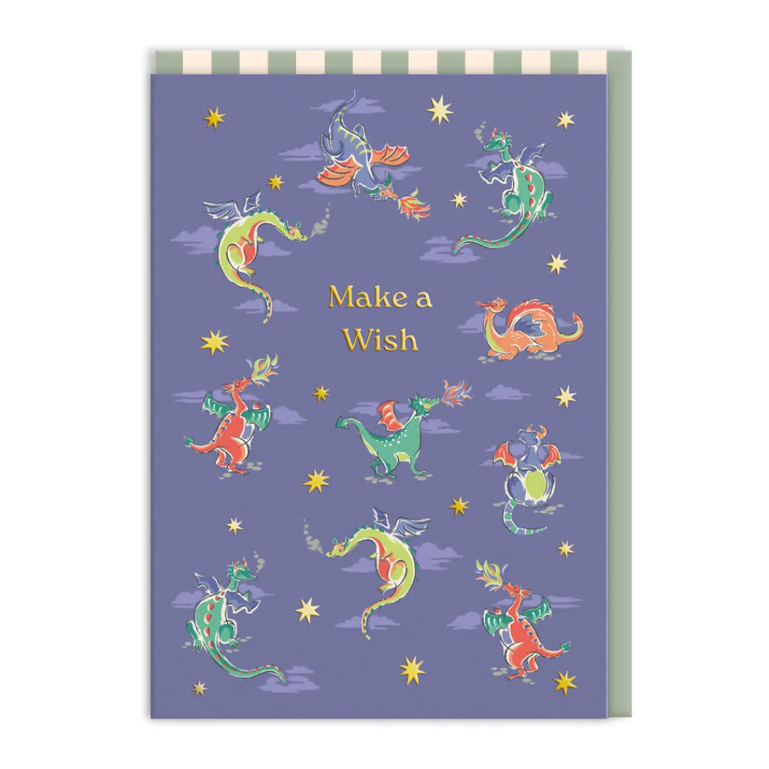 Cath Kidston Birthday Cards*Make A Wish Dragons Greeting Card