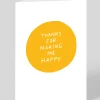 Ashkahn Thank You*Making Me Happy Thank You Card | Ohh Deer