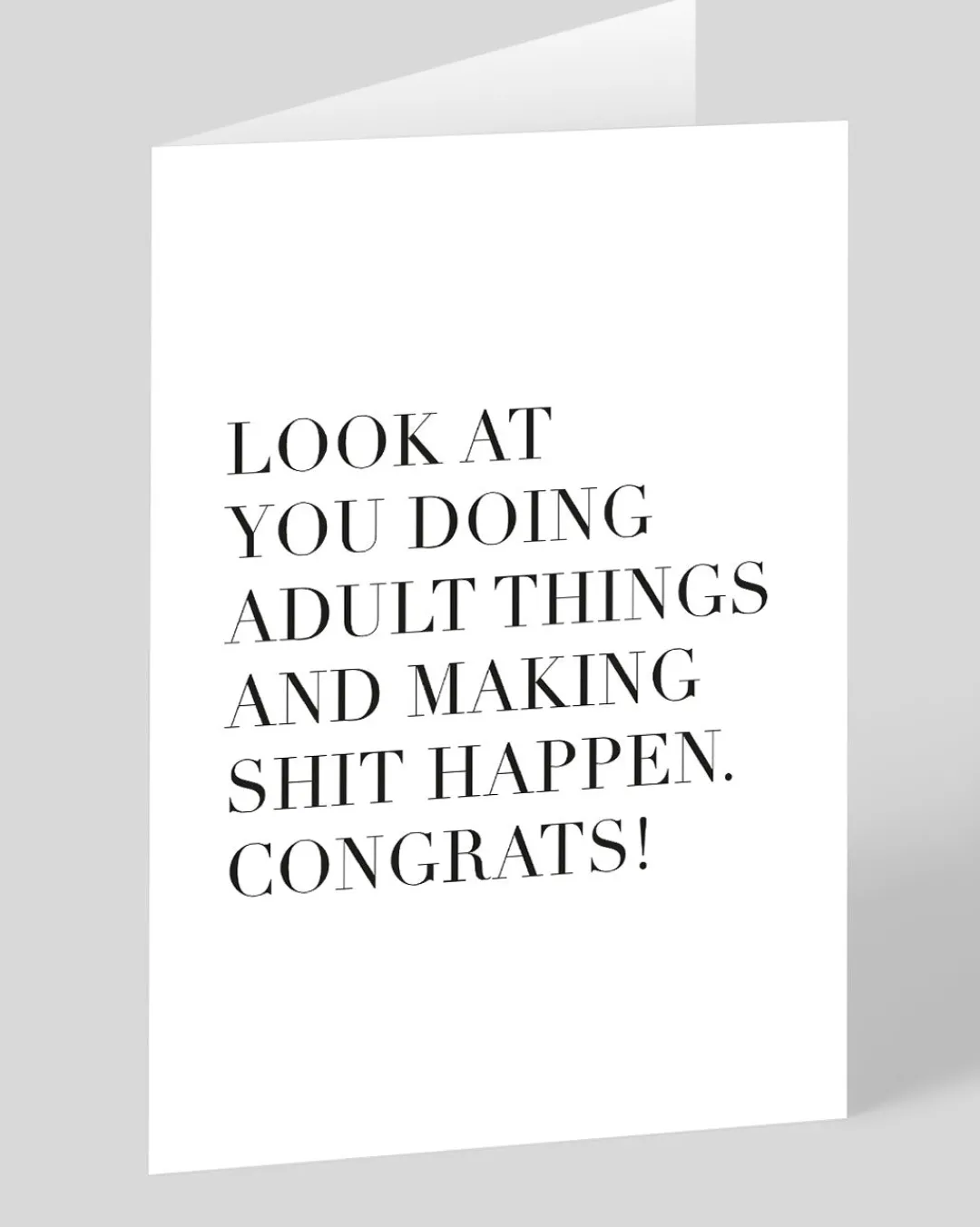 Huckleberry Letterpress Co. Congratulations*Making Shit Happen Congratulations Card | Ohh Deer