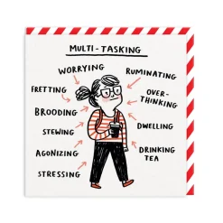 Gemma Correll Thinking Of You|Birthday Cards*Multi-Tasking Greeting Card - | Ohh Deer
