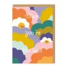 Elizabeth Olwen Mother's Day Cards|Birthday Cards*Mum You're The Best Rainbows Greeting Card