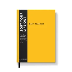 Ohh Deer Daily Planners|Stationery Gifts*Neon Amber Linen Daily Planner | Journal |