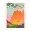 Ohh Deer Prints*Neon Mountains & Sun 1 Riso Print (8x6)