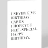 Huckleberry Letterpress Co. Birthday|Birthday Cards*Never Give Cards Birthday Card | Ohh Deer