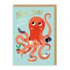 Ohh Deer Good Luck|Congratulations*New Job Octopus Greeting Card |