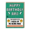AbiGoLucky Birthday Cards*Nice For A Week Brother Birthday Card | Ohh Deer