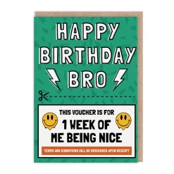 AbiGoLucky Birthday Cards*Nice For A Week Brother Birthday Card | Ohh Deer