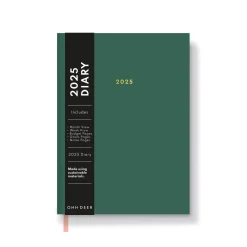 Ohh Deer 2025 Diaries|Stationery Gifts*Green 2025 Diary - Sleek A5 Diary with Monthly Calendar