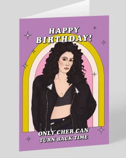 Party Mountain Paper Co. Birthday|Birthday Cards*Only Cher Can Turn Back Time Birthday Card | Ohh Deer