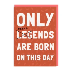 AbiGoLucky Birthday Cards*Only 🔔🔚s Born On This Day Birthday Card | Ohh Deer