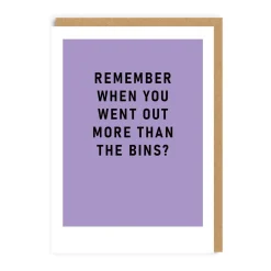 Ohh Deer Birthday Cards*Out More Than The Bins Birthday Card |