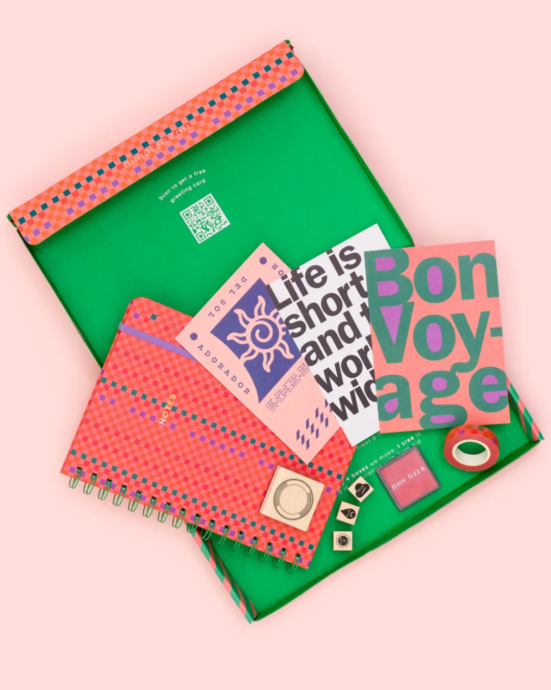Ohh Deer Stationery Sets|Papergang*Papergang "Bon Voyage" Stationery Box ⛰️⛺️ |