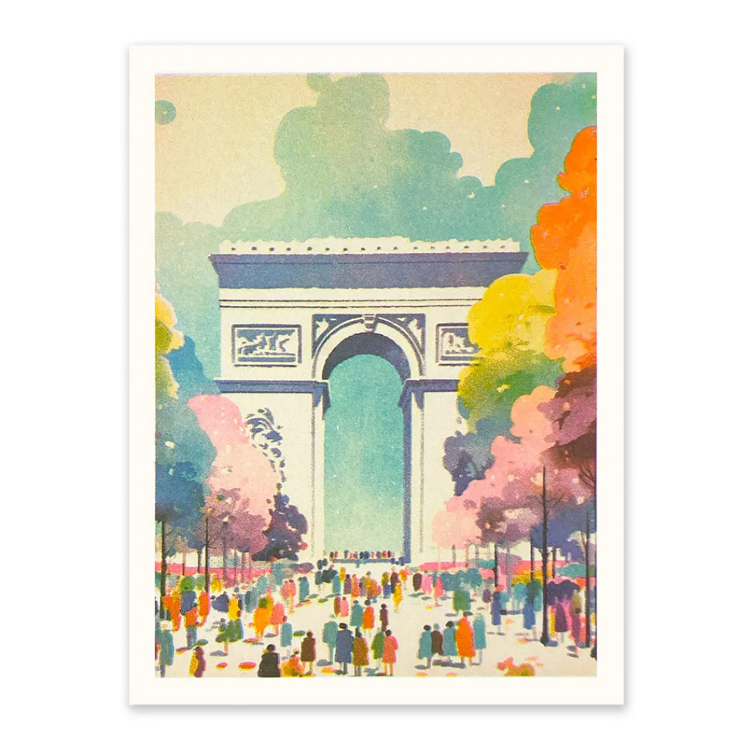 Ohh Deer Prints*Paris 3 Riso Print (8x6)