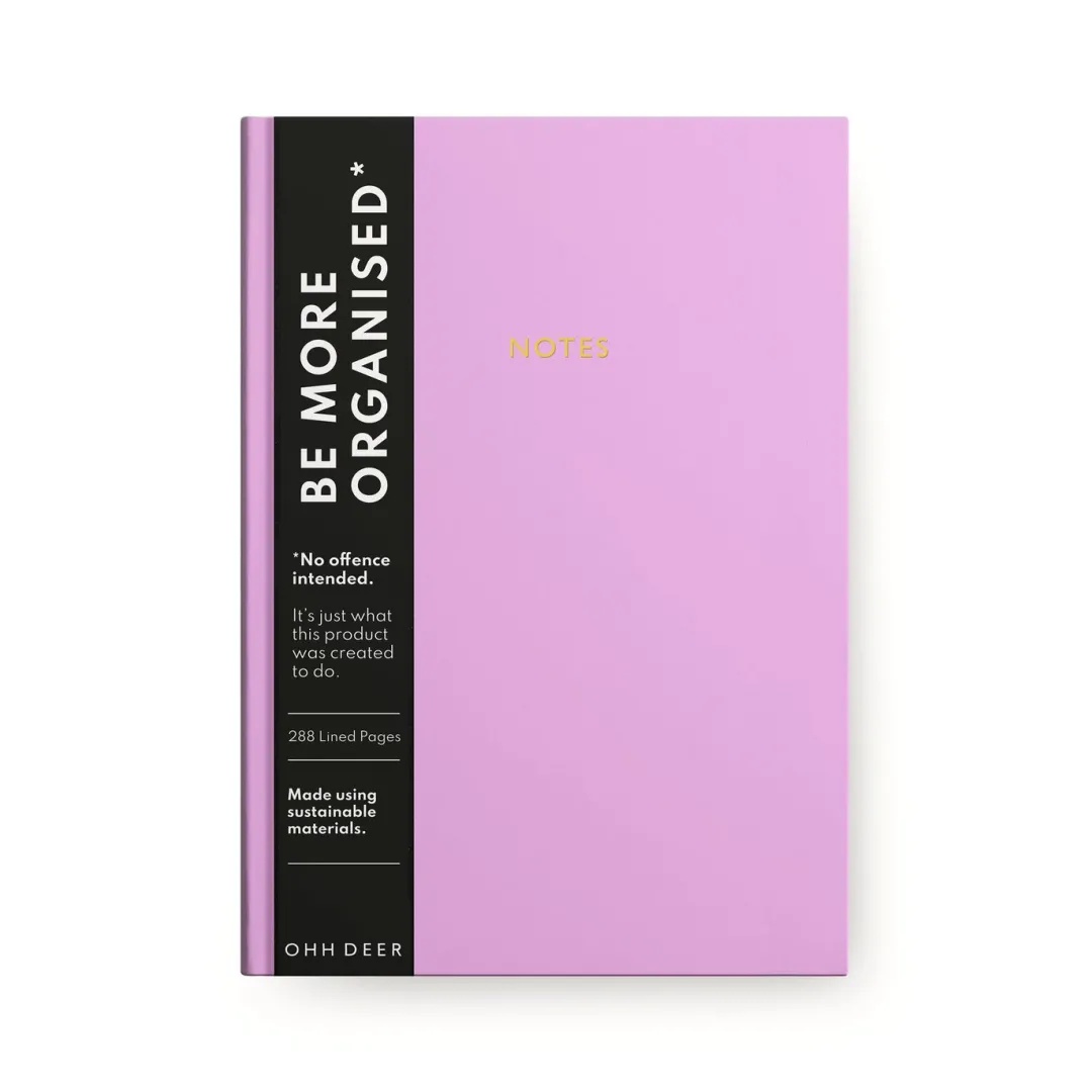 Ohh Deer Premium Notebooks|Stationery Gifts*Pastel Purple Linen Notebook ππ |