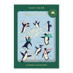 Emily Taylor Christmas Cards*Penguin, Polar Bear, Seals Christmas Card Set (9 pack)
