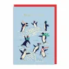 Emily Taylor Christmas Cards*Penguins Snowball Fight Christmas Card | Ohh Deer