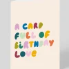 Raspberry Blossom Birthday|Birthday Cards*Personalised A Card Full Of Love Birthday Card | Ohh Deer