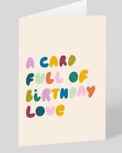 Raspberry Blossom Birthday|Birthday Cards*Personalised A Card Full Of Love Birthday Card | Ohh Deer