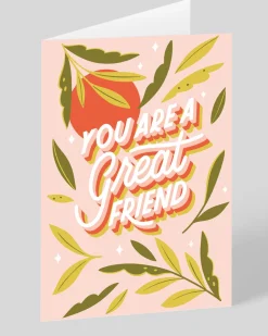 Steffi Lynn Thinking Of You*Personalised A Great Friend Greeting Card | Ohh Deer