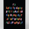 Betiobca New Home*Personalised All By Myself Introvert Greeting Card | Ohh Deer