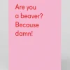 Twin Pines Valentine's Day|Anniversary*Personalised Are You a Beaver Greeting Card | Ohh Deer