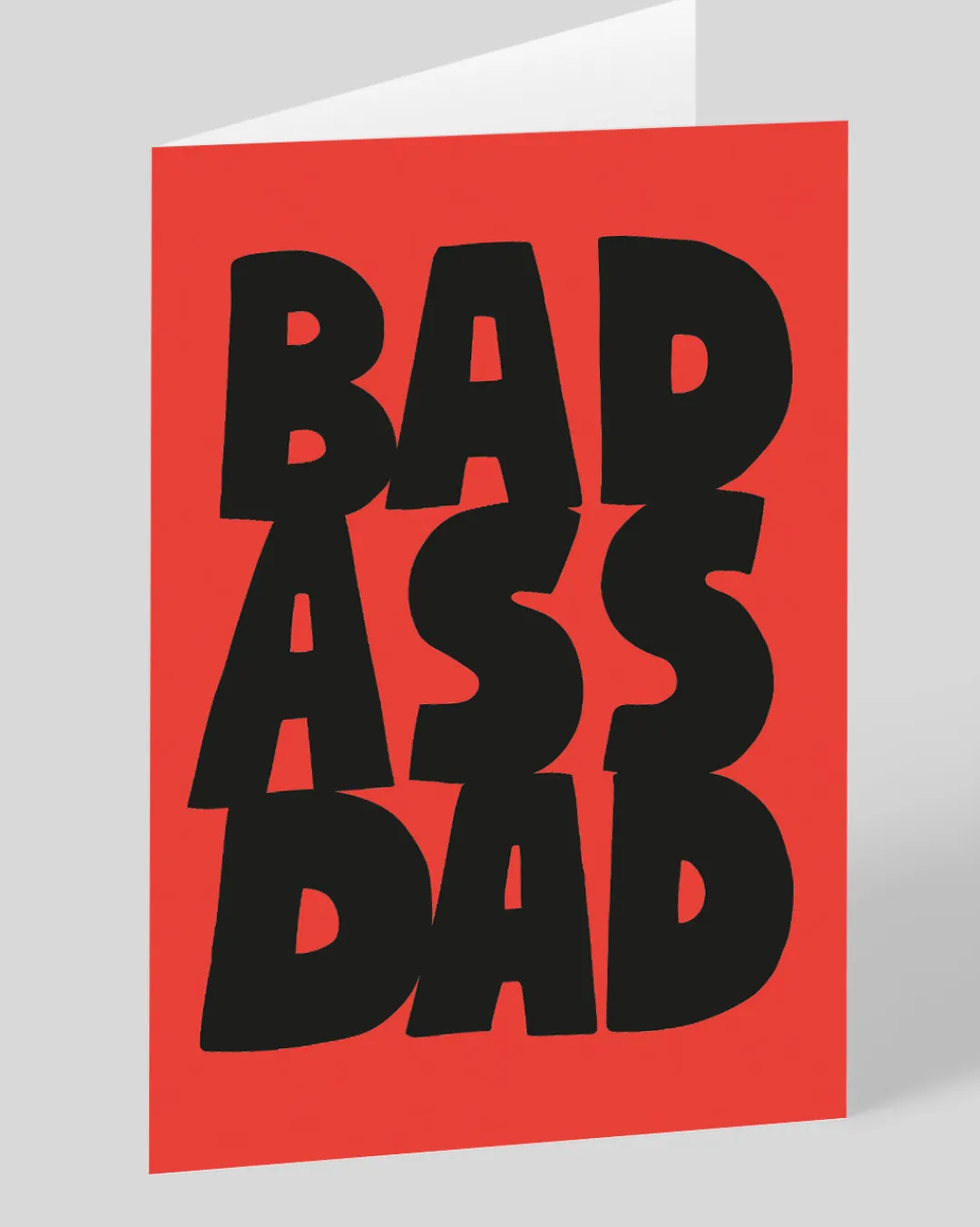Ashkahn Father's Day|Birthday*Personalised Bad Ass Dad Greeting Card | Ohh Deer