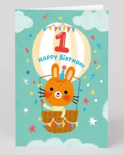 Stormy Knight Birthday|Birthday Cards*Personalised Balloon 1st Birthday Card