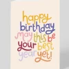 Raspberry Blossom Birthday|Birthday Cards*Personalised Best Year Yet Birthday Card | Ohh Deer