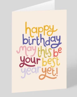 Raspberry Blossom Birthday|Birthday Cards*Personalised Best Year Yet Birthday Card | Ohh Deer