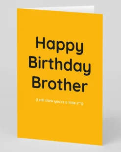 Ohh Deer Birthday|Birthday Cards*Personalised Brother Still a Little S***t Birthday Card |