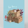 Becky Cameron Congratulations|New Home*Personalised Cat Boxes New Home Card
