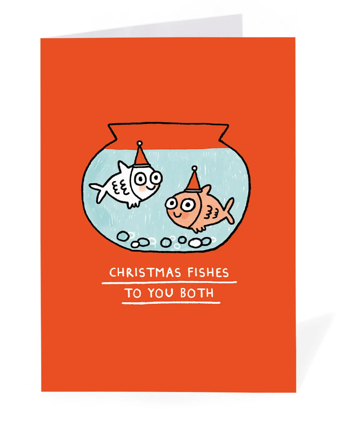Gemma Correll Christmas|Christmas Cards*Personalised Christmas Fishes To You Both Christmas Card | Ohh Deer