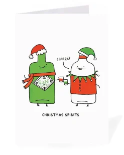 Gemma Correll Christmas|Christmas Cards*Personalised Christmas Spirits Christmas Card | Ohh Deer