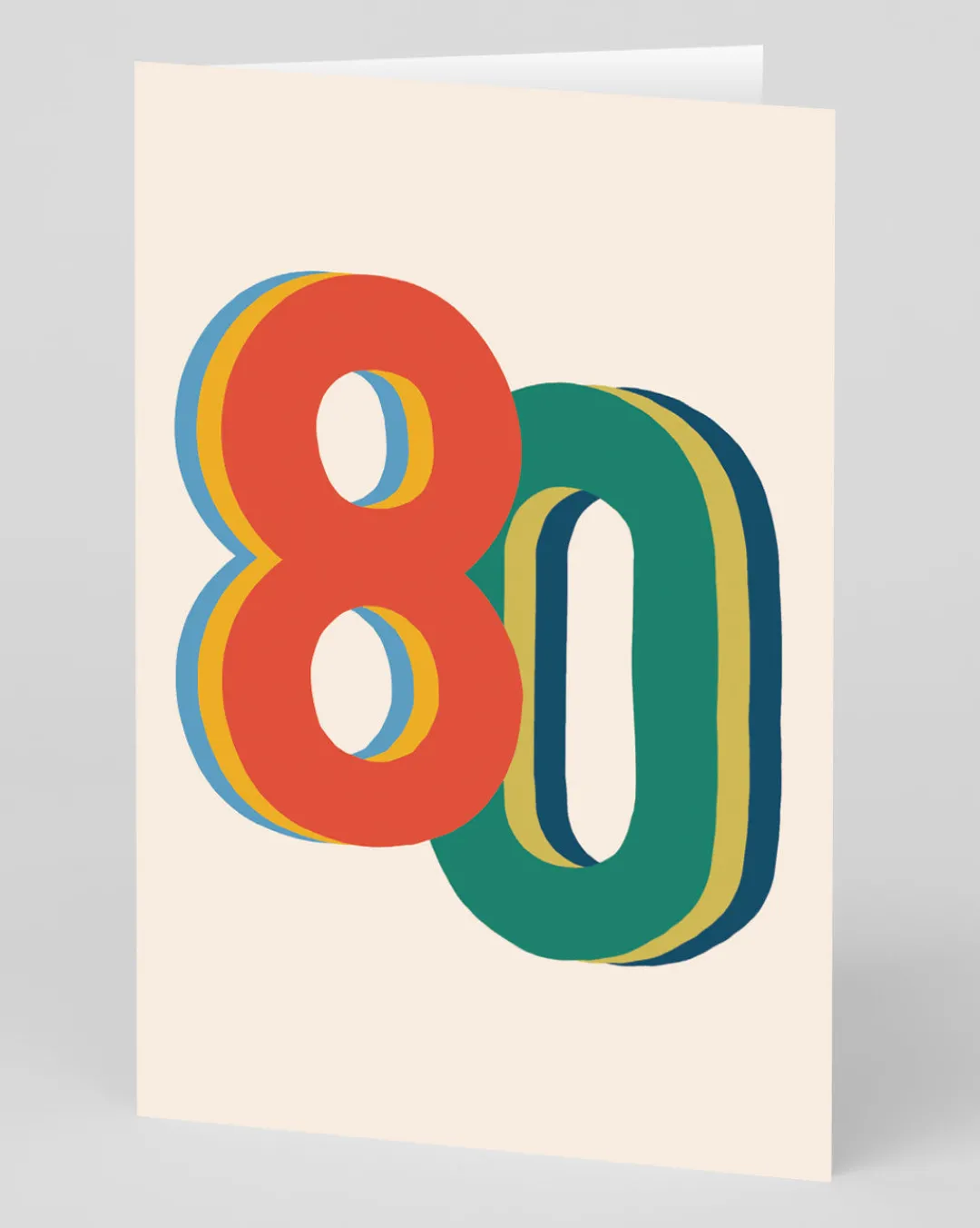 Raspberry Blossom Birthday|Birthday Cards*Personalised Colourful 80th Birthday Card | Ohh Deer