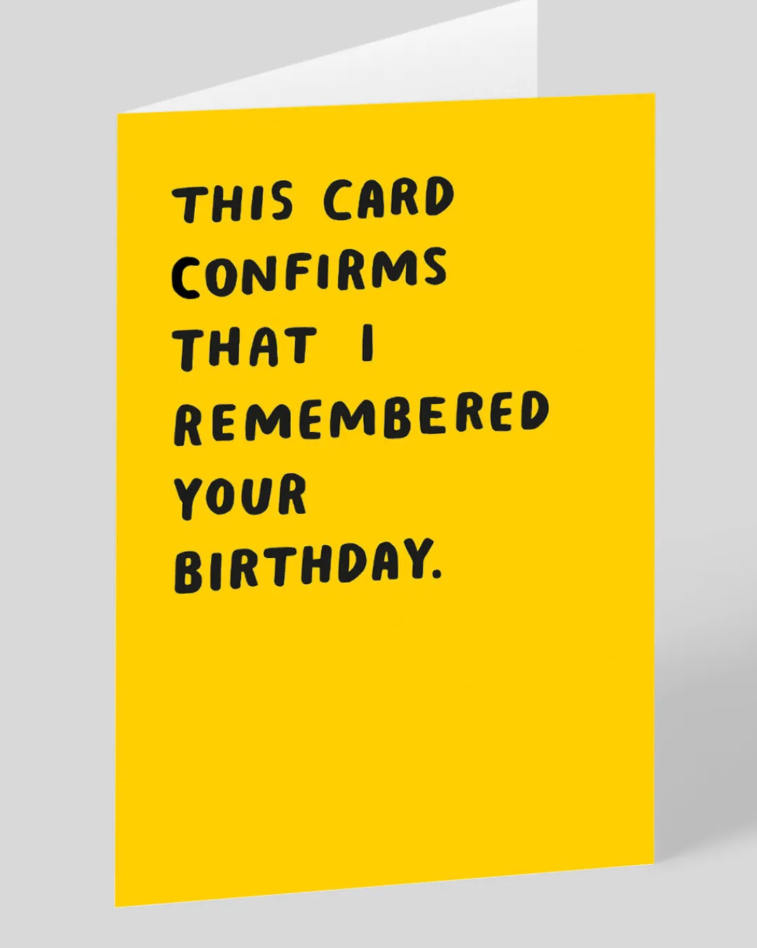 Ashkahn Birthday|Birthday Cards*Personalised Confirms I Remembered Birthday Card | Ohh Deer
