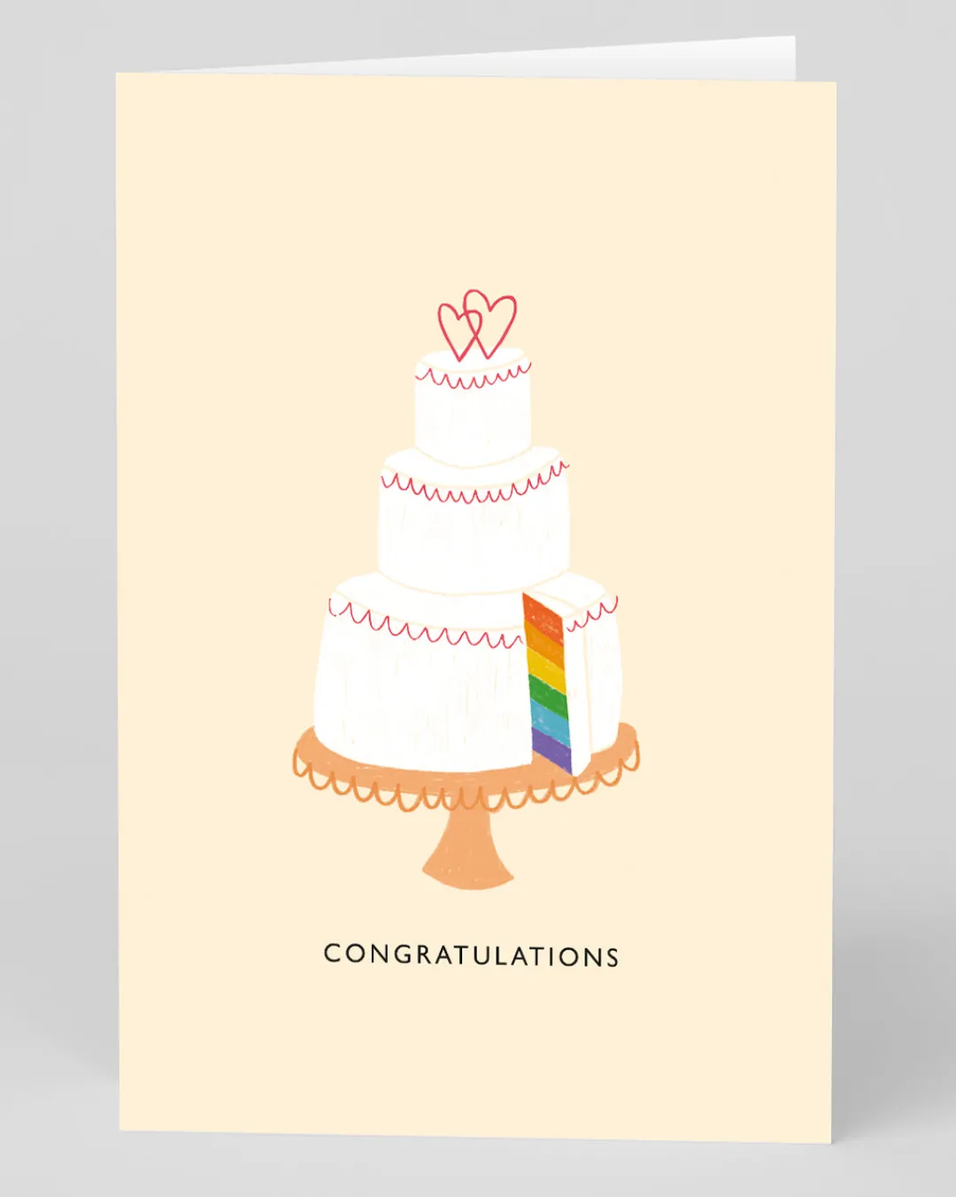Ohh Deer Congratulations|Wedding*Personalised Congratulations, Rainbow Cake Wedding Card |