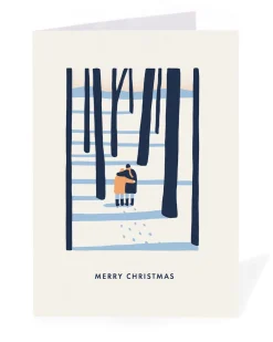 Ohh Deer Christmas|Christmas Cards*Personalised Couple in woods Christmas Card |