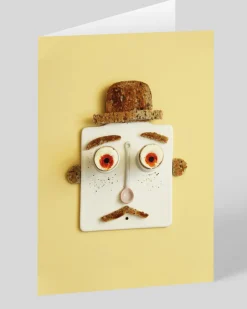 Say Cheese Birthday|Thank You*Personalised Eggs and Toast Face Greeting Card | Ohh Deer