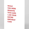 Stormy Knight Birthday|Birthday Cards*Personalised Entire Cake Birthday Card | Ohh Deer