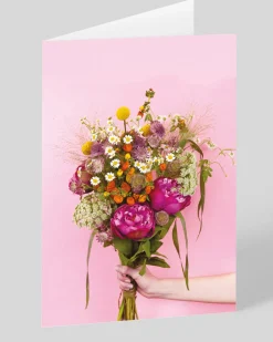 Say Cheese Mother's Day|Valentine's Day*Personalised Flowers Bouquet Greeting Card | Ohh Deer