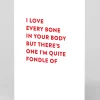 Stormy Knight Valentine's Day|Anniversary*Personalised Fondle Bone Greeting Card | Ohh Deer