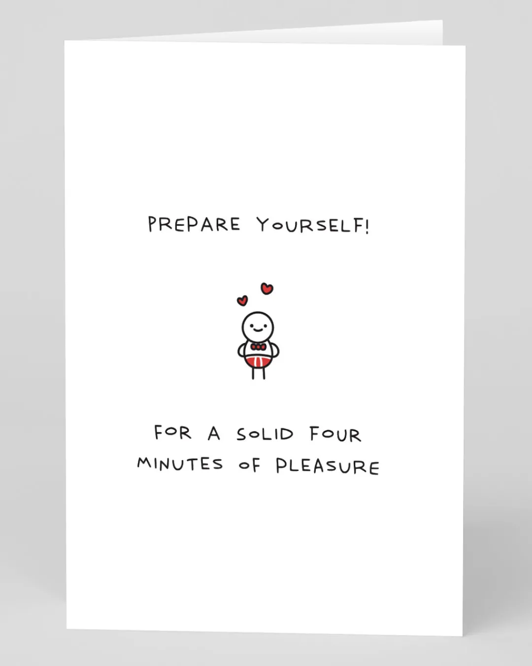Paul Gandhi Valentine's Day|Anniversary*Personalised Four Minutes of Pleasure Card | Ohh Deer
