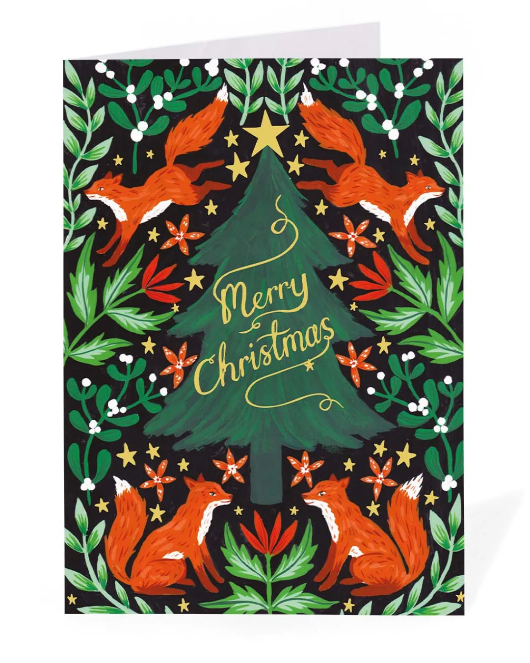 Ohh Deer Christmas|Christmas Cards*Personalised Fox Christmas Tree Christmas Card |