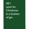 Ohh Deer Christmas|Christmas Cards*Personalised Fuckton Of Gin Christmas Card |
