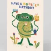 Raspberry Blossom Birthday|Birthday Cards*Personalised Fun Monster Birthday Card | Ohh Deer