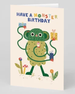 Raspberry Blossom Birthday|Birthday Cards*Personalised Fun Monster Birthday Card | Ohh Deer