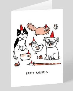 Gemma Correll Birthday|Birthday Cards*Personalised Party Animals Greeting Card | Ohh Deer