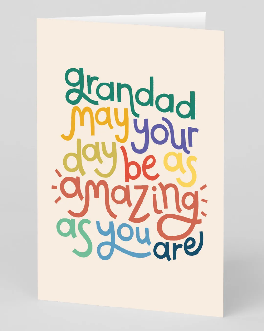 Raspberry Blossom Father's Day|Birthday*Personalised Grandad May Your Day Be As Amazing As You Are Greeting Card | Ohh Deer